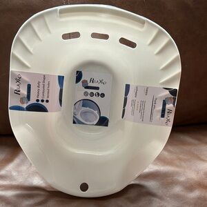 Relaxo White Bath/Toilet Sitz Bath Tub for Soothes and Cleanse